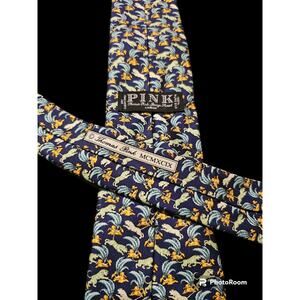 Thomas Pink Silk Tie Wild Tiger